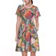 thumbnail image 1 of Balery Tropical Fruit Vestidos sueltos de manga corta para mujer, vestidos de verano 2025, vestidos casuales de corte A con vuelo., 1 of 6