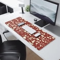 thumbnail image 2 of Long Mouse Pads for Desk,Red Christmas Icon Pattern Desk Mats on Top Of Desks, Desk Mouse Pad Extra Large with 3mm Non-Slip Base and Stitched Edge for Gaming,Office,Work,Home 31.5x11.8in, 2 of 5