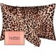 thumbnail image 1 of Fundas de almohada de seda LYSHIN Mulberry Queen Size Leopard Brown, 1 of 7