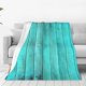 thumbnail image 1 of Balery Turquoise Wooden2 Manta de Felpa Suave y Acogedora – Cobija de Franela Aterciopelada para Cama, Lavable y Cálida para Sofá, Mascotas, Transpirable-60"x50", 1 of 7