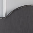 thumbnail image 6 of Kepooman Queen / Full-Size Upholstered Headboard | Nail Head Trim Wingback Button Tufted Headboard, Gray, 6 of 8