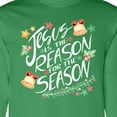 thumbnail image 4 of Inktastic Jesus is the Reason for the Season Christmas Bells and Stars Long Sleeve T-Shirt, 4 of 5