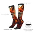 thumbnail image 4 of Sikiie Maple Leaf Meditating Fox Knee Socks, High Socks Long Stretchy Sock Women Knee High Stocking, Long Socks for Women, 4 of 6