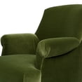 thumbnail image 5 of Eloise 30" Pleated Sock Arm Accent Armchair Olive Green Performance Velvet, 5 of 8