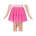 thumbnail image 2 of Cooltree Big Girls High Waisted Ruffled Skort - Hot Pink Mesh Tulle Flowy Skirt with Built-in Shorts Size 12, 2 of 7