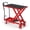 330LBs-Red, variant on BouPower Hydraulic Lift Table Cart, 500 LBS Capacity 28.5 in Lifting Height, Manual Single Scissor Lift Table with Locking Wheels & Non-Slip Pad, Mobile Hydraulic Scissor Cart