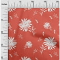 thumbnail image 2 of oneOone Rayon Red Fabric Floral Quilting Supplies Print Sewing Fabric By The Yard 56 Inch Wide, 2 of 4
