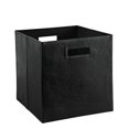 thumbnail image 1 of bin en faux cuir - noir, 1 of 2