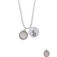 thumbnail image 2 of Delight Jewelry Stainless Steel Disc Sisters are Best Friends Forever Silvertone Script Initial Disc - S - Charm Necklace, 20"+3", 2 of 4
