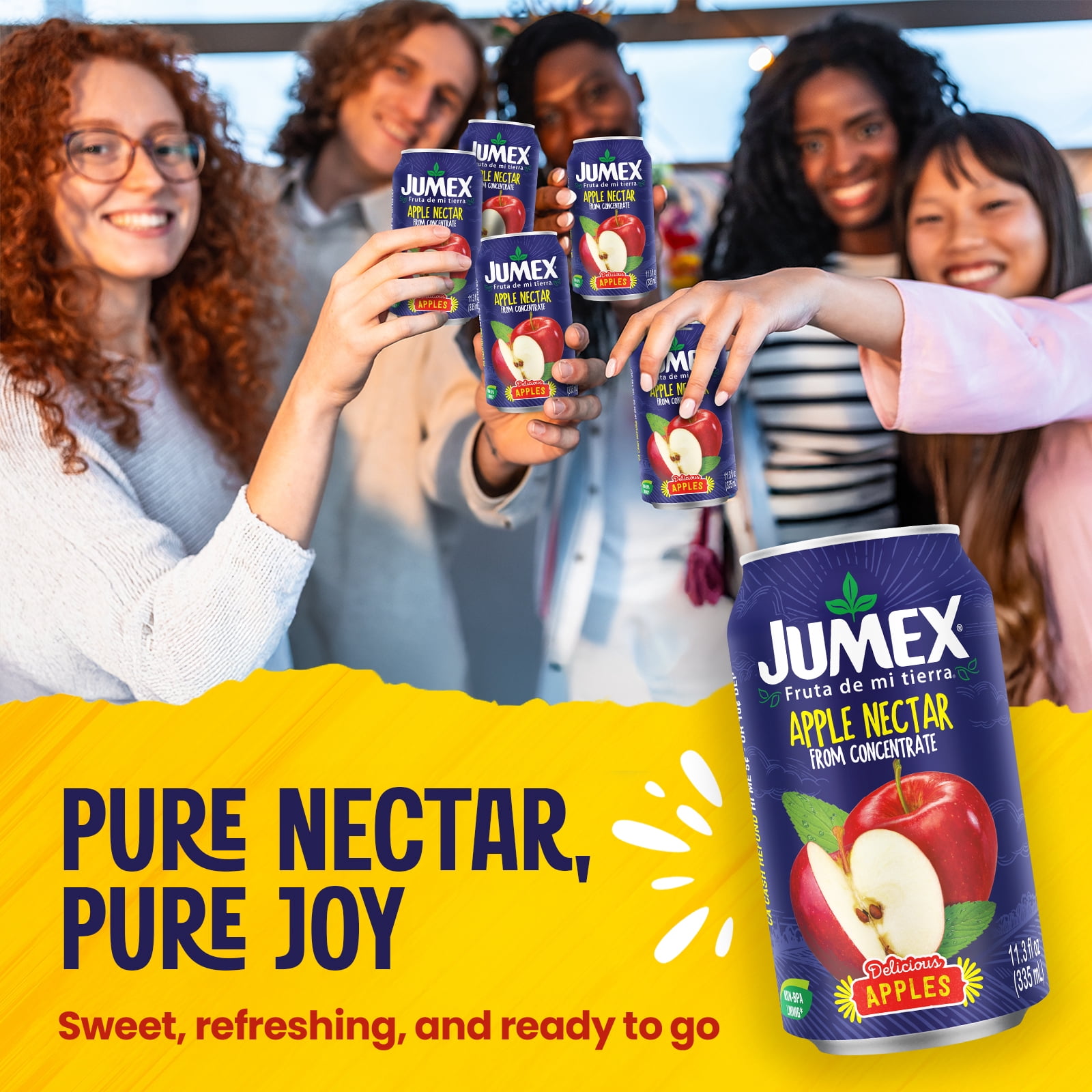 (7 pack) Jumex Apple Juice Nectar, 11.3 fl oz