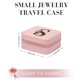 thumbnail image 2 of Estuche de viaje para joyas, organizador de joyas para mujer, caja organizadora de anillos, collares y pendientes con espejo, regalos de cumpleaños para mujeres, mamás y abuelas, 2 of 8