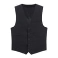 thumbnail image 4 of Cloudstyle Men's Single-Breasted Striped Vest, 4 of 12