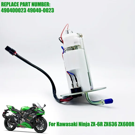 NURATIT Electric Fuel Pump Moudle Assembly Compatible with Kawasaki Ninja ZX-6R 2007-2022 ZX636 AX636P,ZX636F ZX636E ZX600R 2013-2022, Replace OE# 490400023 49040-0023