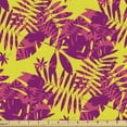 thumbnail image 1 of Exotic Fabric by the Yard Modern Pattern with Vibrant Tropical Leaves Jungle Foliage Decorative Upholstery Fabric for Chairs & Home Accents  by Ambesonne, 1 of 4