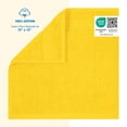 thumbnail image 2 of Cotton Paradise 100% Cotton 4 Piece Washcloths, Soft Absorbent Small Hand Face Towels Wash Rags for Body, Yellow, 2 of 6