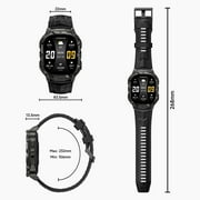 Carbinox vortex smart watch rugged fitness tracker waterproof, compatible with android and ios phone