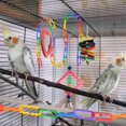 thumbnail image 2 of TUEUIO1,Plastic Chain Links Toy For Birds Rainbow Colors Interchangeable C-clip Hooks - Krygv, 2 of 5