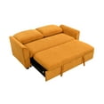 thumbnail image 6 of MAYEERTY 78" 3-in-1 Convertible Sleeper Sofa Bed - Modern Fabric Loveseat Futon Couch for Living Room, Yellow, 6 of 19