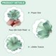 thumbnail image 2 of Uxcell 100 Paquete Cabezas de Flores Artificiales Cabeza de Ciruelo de Seda Falsa Verde Oscuro, 2 of 7
