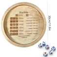 thumbnail image 3 of Farkle Classic Dice Game With Tray, Wooden Dice Tray For Farkle Classic Dice Game, Dice Tray For Rolling For Family Party Travel Game, 3 of 5