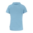 thumbnail image 3 of Women's Cutter & Buck  Powder Blue Dayton Flyers Vault Daybreak Eco Recycled V-Neck Polo, 3 of 3