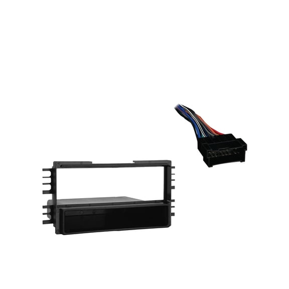 Fits Hyundai Elantra 01-06 Metra Single DIN Dash Kit with Harmony Radio Harness