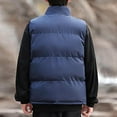 thumbnail image 4 of Chiccall Mens Oversized Puffer Vest Plus Size Winter Stand Collar Outdoor Windproof Quilted Vest Warm Sleeveless Zip Up Pocket Puffy Jackets, 4 of 7