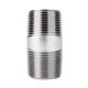 thumbnail image 1 of Nipple ACE TRADING, acero galvanizado, 1/4 pulgadas, MPT x 5 cm, paquete de 5, 1 of 2