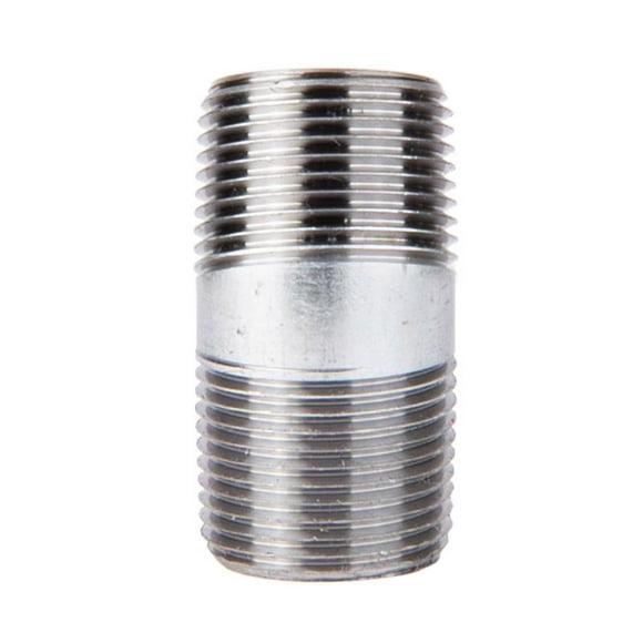 Nipple ACE TRADING, acero galvanizado, 1/4 pulgadas, MPT x 5 cm, paquete de 5