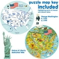 thumbnail image 3 of Children’s Jigsaw Puzzle by boppi – 150 Piece Map of the USA Puzzle for Kids – Made with 100% Recycled Card, 3 of 8