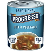 Progresso Traditional Gluten Free Beef & Vegetable Canned Soup, 18.5 oz