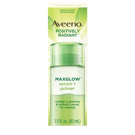 Aveeno Positively Radiant MaxGlow Hydrating Serum + Primer, 1.5 fl. oz