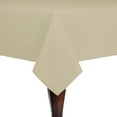 thumbnail image 1 of Ultimate Textile (5 Pack) Cotton-feel 90 x 90-Inch Square Tablecloth - for Wedding and Banquet, Hotel or Home Fine Dining use, Tan Beige, 1 of 3
