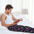 thumbnail image 5 of Fuzoiu Colorful Birds Print Men's Pajama Pants,Lounge Pants for Men,Lounge PJ Bottoms,Sleepwear Pants with Drawstring Pockets -Large, 5 of 6