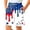 Red, variant on Boys Patriotic Shorts American Flag Print Casual Summer Shorts for Boys Fourth of July Holiday Clothes