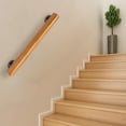 thumbnail image 7 of 2/3/3.3/4FT Long Wood Staircase & Railing Handrail for Indoor Stairs, Non-Slip Safety Pine Round Corner Wall Stair Railings Staircase Handrail with Mounting Brackets, 7 of 7