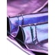 thumbnail image 5 of Vestido formal de mujer plus size Agnes Orinda, con cuello redondo metálico, mangas cortas, ideal para fiestas y clubes, vestido mini tipo camiseta suelto, talla 2X, color púrpura, 5 of 8