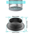 thumbnail image 3 of 4inch 304 Stainless Steel Air Vents, Louvered Grille Cover Vent Hood Flat Ducting Ventilation Air Vent Wall Air Outlet, 3 of 5