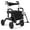 Black, variant on Giantex Walkers for Seniors, Folding Rolling Walker w/Reversible Backrest, Detachable Storage & Umbrella Holder, Red