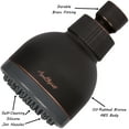 thumbnail image 5 of Aqua Elegante High Pressure Shower Head for Low Water Pressure Showers - 2.5 GPM - Oil-Rubbed Bronze, 5 of 9