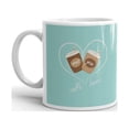 thumbnail image 2 of Me And You Two Lovers With Hearts Coffee Tea Ceramic Mug Office Work Cup Gift 11 oz, 2 of 3