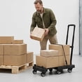 thumbnail image 2 of Silent Hand Truck Upgraded Capacity Convertible Heavy Duty Luggage Cart Small with Wheels Rolling for Moving Car Automotive, 2 of 4
