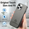 thumbnail image 5 of Case Designed for iPhone 16 Pro Max, Fabric Texture Back +TPU Frame, Luxury Ultra Slim Shockproof Drop Protective Lightweight Anti-Slip Anti-Scratch Back Case Cover for iPhone 16 Pro Max, Gray, 5 of 9