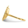 thumbnail image 3 of 14K Yellow Gold Ring Band Signet 12.0x9.0mm Open Back, 3 of 5
