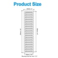 thumbnail image 2 of Uxcell 4 x 20 Inch Aluminum Vent Cover, Air Grille Ventilation Cover HVAC Louvered Grill, Silver Tone, 2 of 6