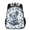 Black, variant on Adult Bass Fish Backpack, Casual Daypack with Adjustable Shoulder Straps, American Flag Laptop Backpack for Work Travel Outdoor