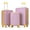 Pink, variant on FOCHIER F Luggage sets 3 Pieces,Hardside Lightweight Suitcase with Spinner Wheels for Travel (20" 24" 28")