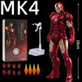 thumbnail image 3 of Figura de acción de Iron Man de ZD Toys original de 18 cm, modelo de Tony Stark de la máquina de guerra de acero azul Mark30, juguetes coleccionables, 3 of 5