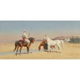 thumbnail image 2 of John Alexander Harington Bird 18x11 Gold Ornate Wood Frame and Double Matted Museum Art Print Titled - Desert Rider (1905), 2 of 4