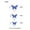 blue, variant on CMrtew 12PC 3D Hollow Butterfly Wall Decor Elegant Carved Butterflies in 3 Sizes | Exquisite Cake & Party Decoration | Vintage Home, Wedding & Event Décor